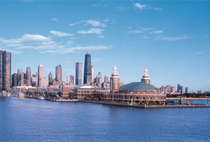 Chicago Skyline and Festival Hall